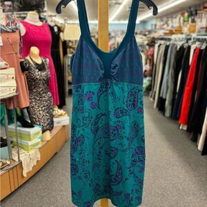 The NorthFace Ladies Med Green & Purple Sundress With Attched Bra